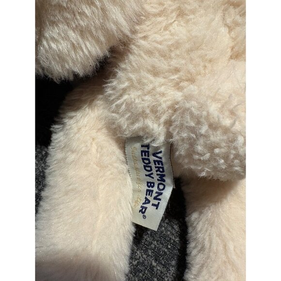 Vermont Teddy Bear Soft Plush Bunny Stuffed Animal 16" Cream & Pink Floppy Ears - Picture 6 of 6